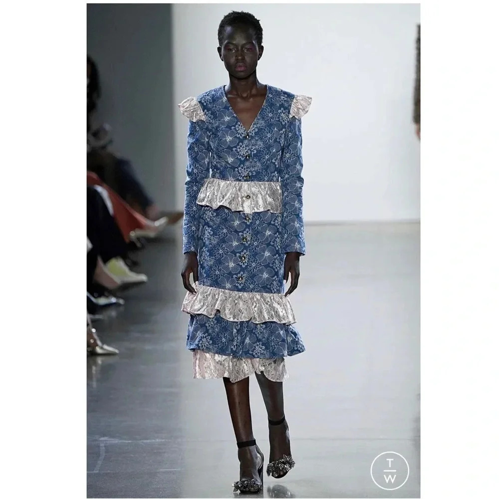 Vivienne Hu runway spring 2019 collection midi dress NWT size 8